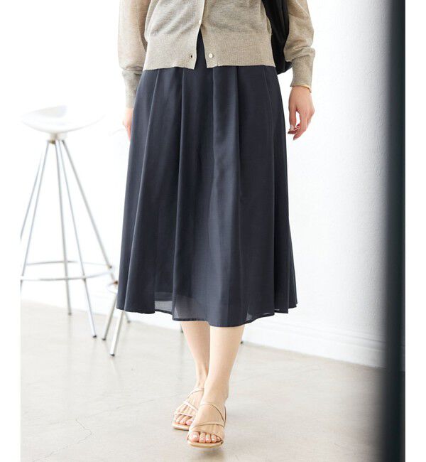 Rope&rsquo;Picnic「着丈が選べるギャザースカート」|スカート|