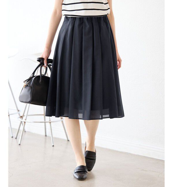 Rope&rsquo;Picnic「着丈が選べるギャザースカート」|スカート|