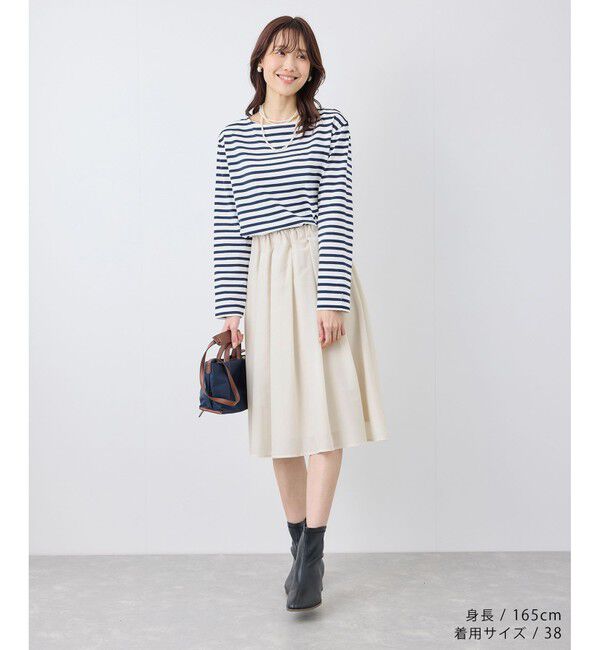 Rope&rsquo;Picnic「着丈が選べるギャザースカート」|スカート|