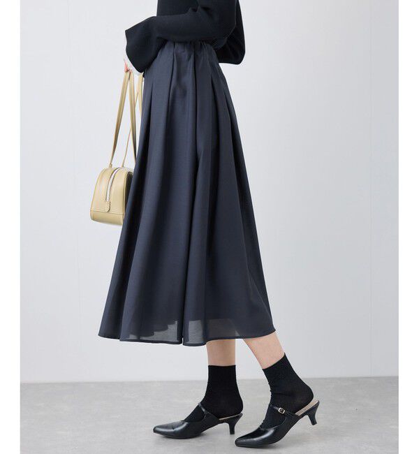 Rope&rsquo;Picnic「着丈が選べるギャザースカート」|スカート|