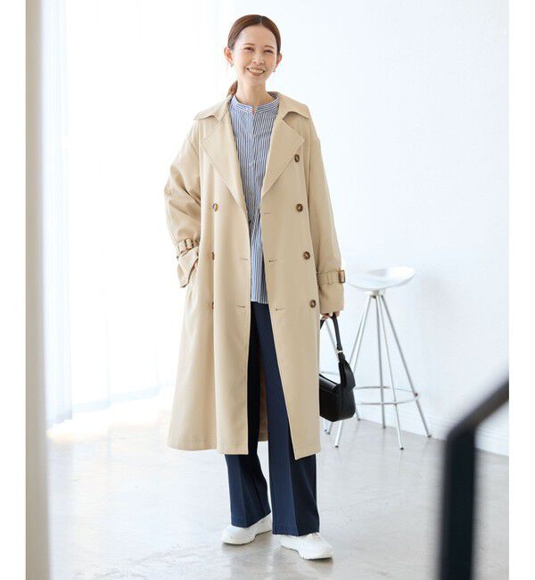 Rope&rsquo;Picnic「【花粉ガード・防シワ】ギャザーシャツブラウス」|シャツ・ブラウス|