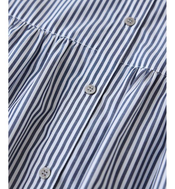 Rope&rsquo;Picnic「【花粉ガード・防シワ】ギャザーシャツブラウス」|シャツ・ブラウス|