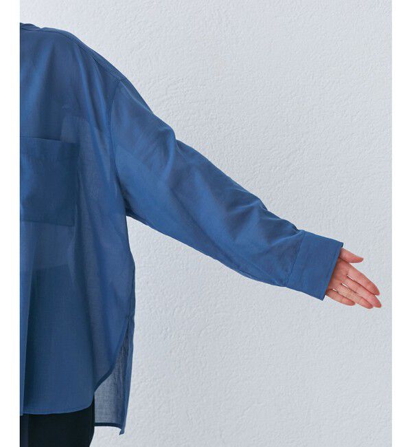 Rope&rsquo;Picnic「【接触冷感・通気性】お着軽シャツシリーズ/綿ボイルバックタックシャツ」|シャツ・ブラウス|