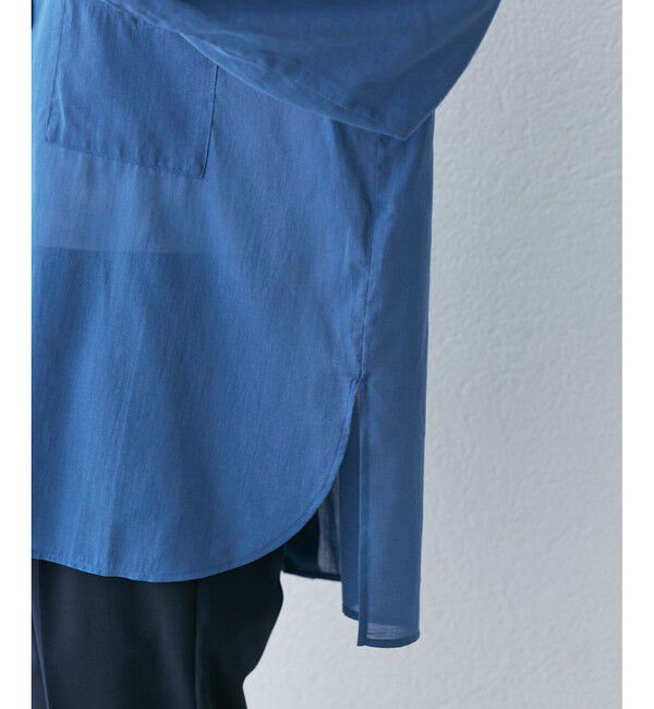 Rope&rsquo;Picnic「【接触冷感・通気性】お着軽シャツシリーズ/綿ボイルバックタックシャツ」|シャツ・ブラウス|