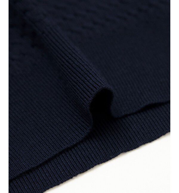 Rope&rsquo;Picnic「ミニケーブルハーフスリーブニットポロシャツ」|ポロシャツ|