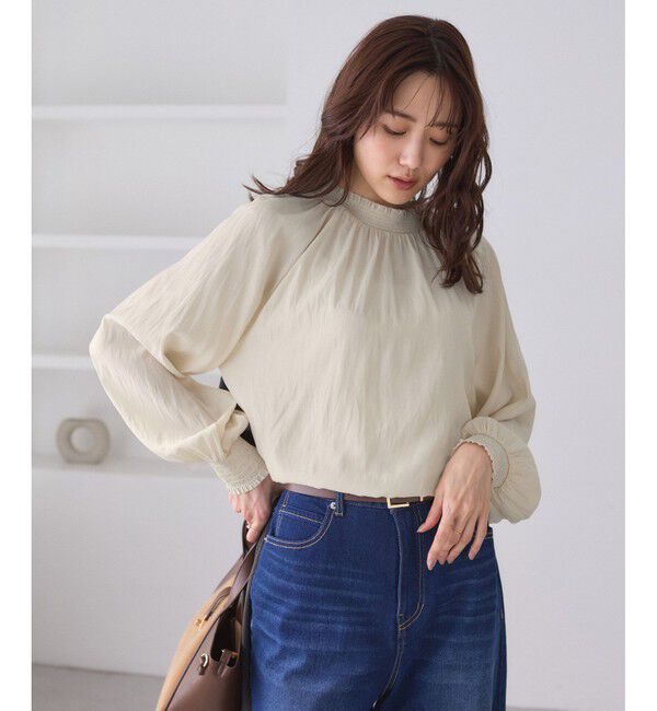 Rope&rsquo;Picnic「シャーリングカラーブラウス/2WAY」|シャツ・ブラウス|