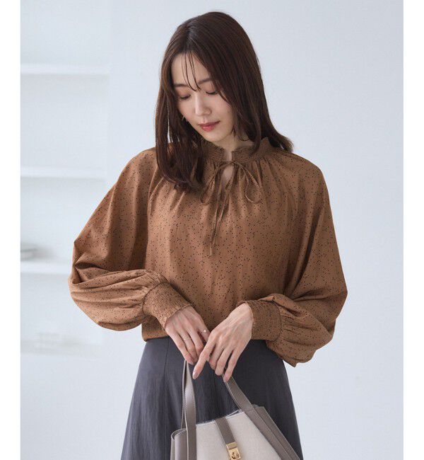 Rope&rsquo;Picnic「シャーリングカラーブラウス/2WAY」|シャツ・ブラウス|