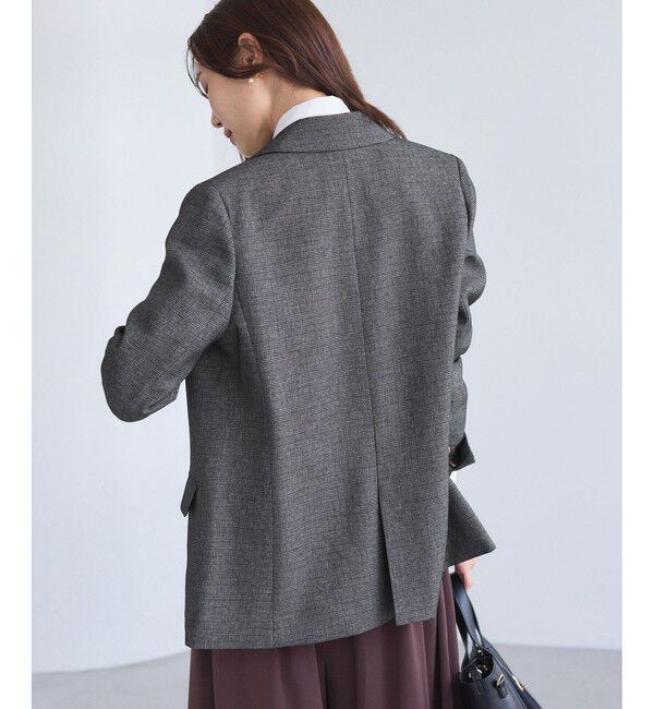 Rope&rsquo;Picnic「【WEB限定】レディハンサムシリーズ ウールライク金ボタンミドル丈ジャケット(総裏地)」|テーラードジャケット|