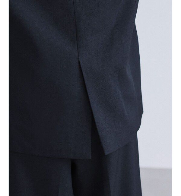 Rope&rsquo;Picnic「【WEB限定】レディハンサムシリーズ ウールライク金ボタンミドル丈ジャケット(総裏地)」|テーラードジャケット|