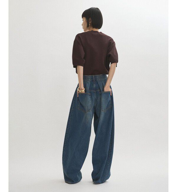 ADAM ET ROPE'「【サステナブル】バックタックワイドデニム」|デニム|