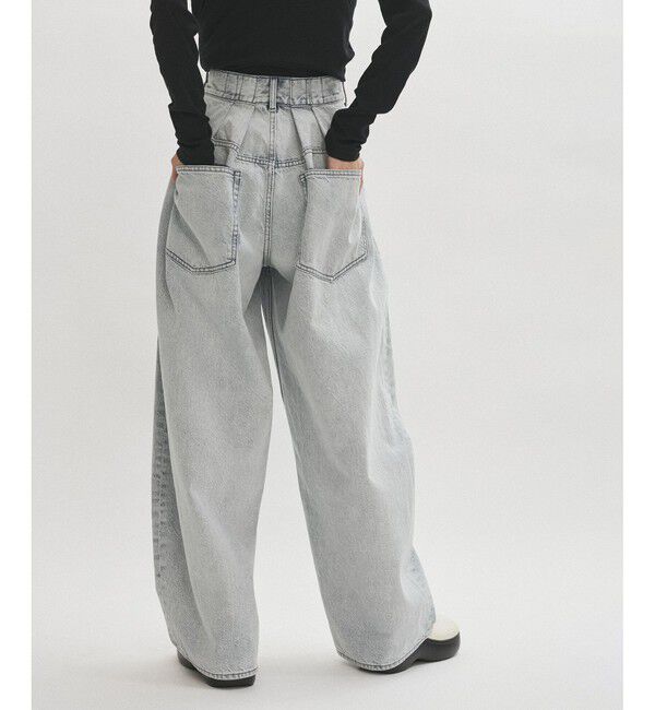 ADAM ET ROPE'「【サステナブル】バックタックワイドデニム」|デニム|