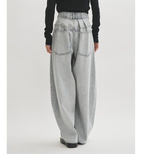 ADAM ET ROPE'「【サステナブル】バックタックワイドデニム」|デニム|