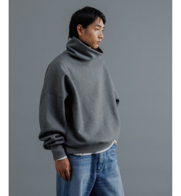 ADAM ET ROPE'「【WEB限定】ボリュームスリーブ 裏起毛 スウェット オフタートルネック / ユニセックス」|スウェット・ジャージ|