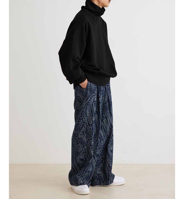 ADAM ET ROPE'「【WEB限定】ボリュームスリーブ 裏起毛 スウェット オフタートルネック / ユニセックス」|スウェット・ジャージ|