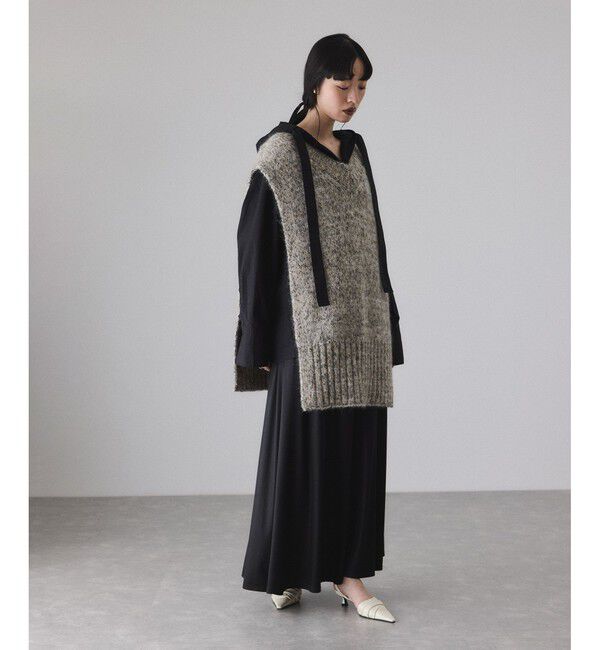 ADAM ET ROPE'「スキッパーフーディシャツ」|シャツ・ブラウス|