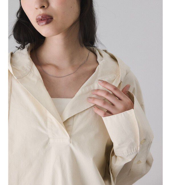 ADAM ET ROPE'「スキッパーフーディシャツ」|シャツ・ブラウス|