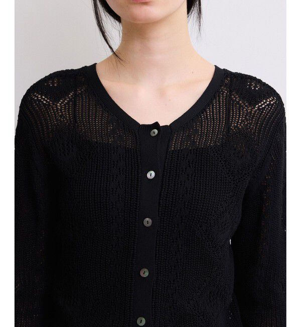 ADAM ET ROPE'「【WEB限定】2wayレースアップカーディガン」|カーディガン|