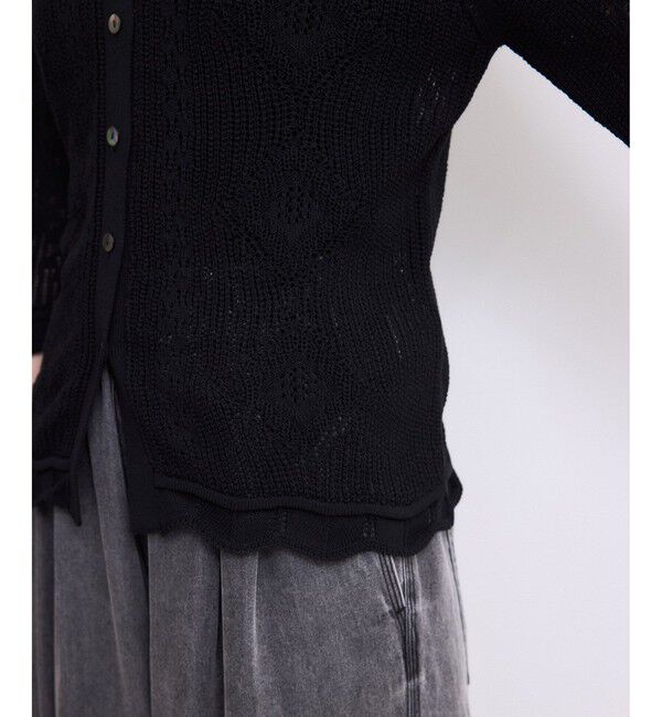 ADAM ET ROPE'「【WEB限定】2wayレースアップカーディガン」|カーディガン|