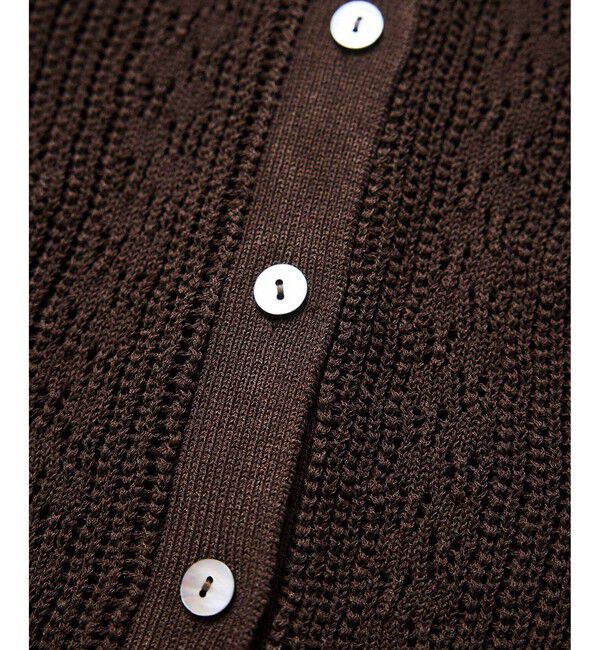 ADAM ET ROPE'「【WEB限定】2wayレースアップカーディガン」|カーディガン|