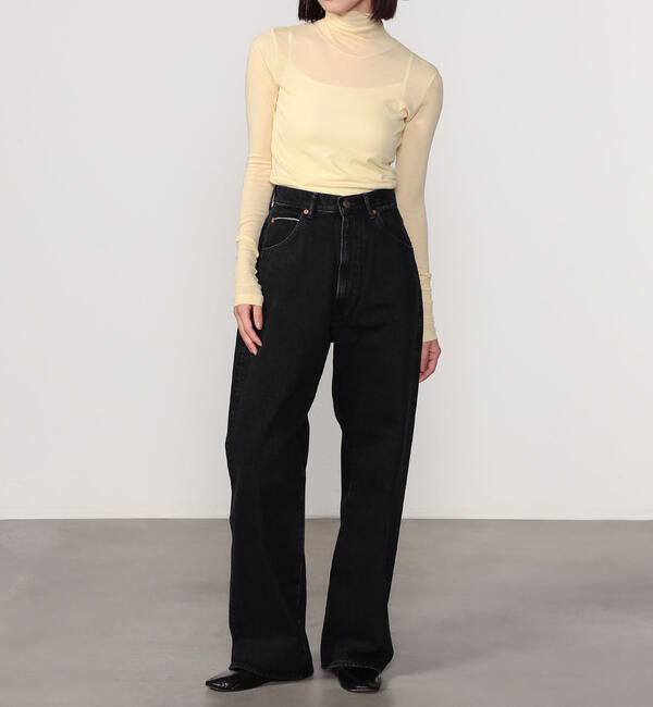  「THE SHINZONE |〈別注〉HIGH WAIST DENIM BLACK WOMEN」|デニム|