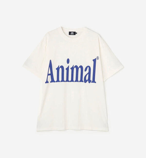  「STUDIO WEAREALLANIMALS | Animals Letter 半袖Tシャツ MEN」|Tシャツ・カットソー|NATURAL