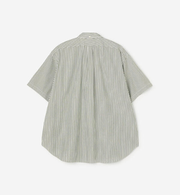 GYMPHLEX「Gymphlex | ボタンダウン半袖シャツ STRIPE MEN」|シャツ・ブラウス|