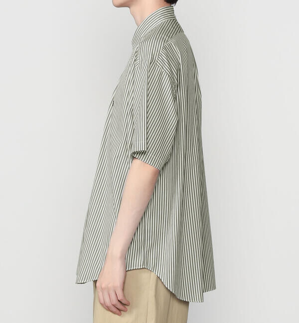 GYMPHLEX「Gymphlex | ボタンダウン半袖シャツ STRIPE MEN」|シャツ・ブラウス|