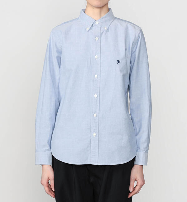  「Gymphlex | 長袖ボタンダウンシャツ SOLID WOMEN」|シャツ・ブラウス|