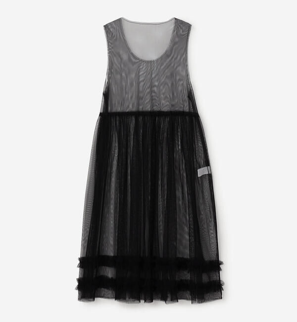  「eunoia | レイヤードメッシュワンピース WOMEN」|ワンピース|