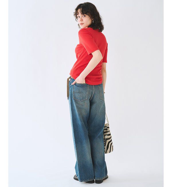  「半袖クルーネックテレコカットソー」|Tシャツ・カットソー|