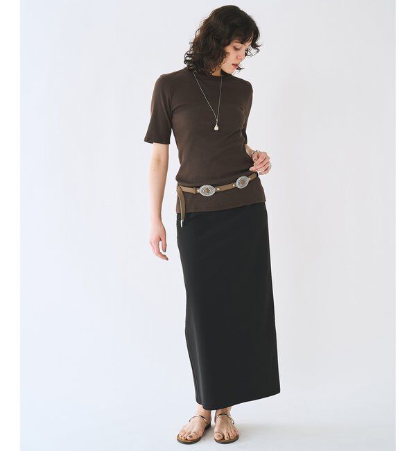  「半袖クルーネックテレコカットソー」|Tシャツ・カットソー|