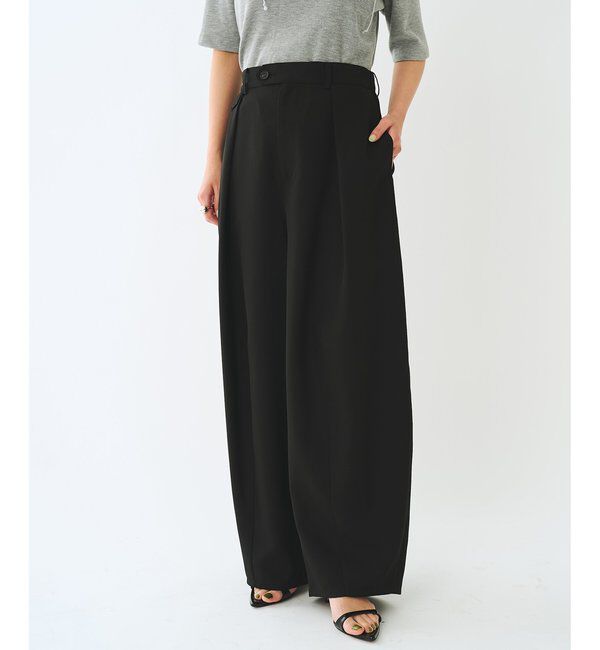  「＜WEB限定＞【Nuition】リネンライクコクーンパンツ」|チノ|