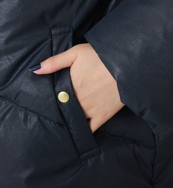  「【マット見え/軽量コート】ライトエンボスノーカラーダウン」|その他|