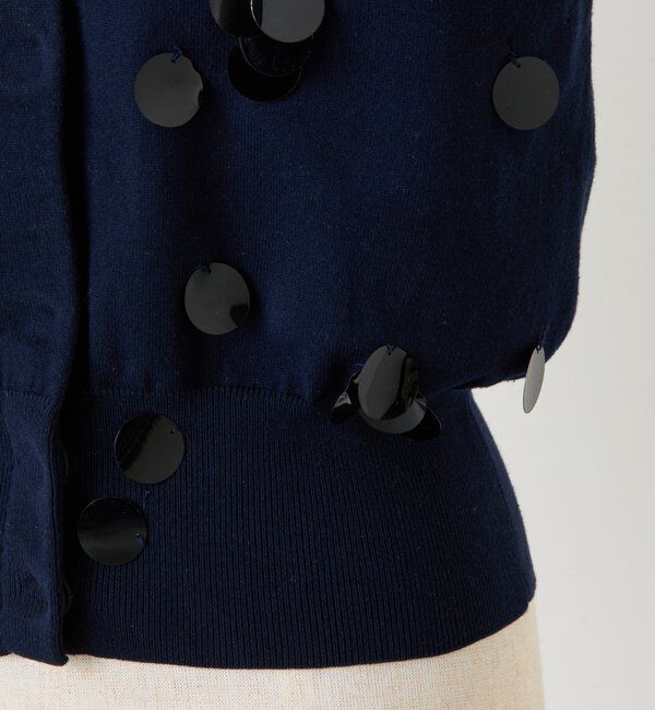  「	【CEPIE./セピエ】スパンコールカーディガン」|ニット・セーター|