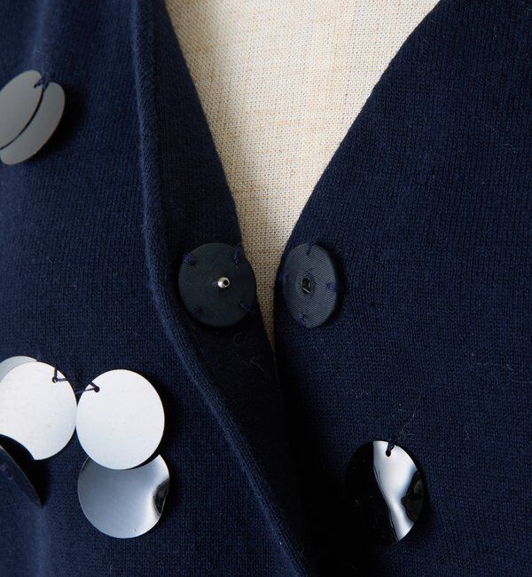  「	【CEPIE./セピエ】スパンコールカーディガン」|ニット・セーター|