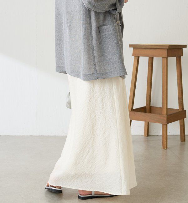  「【上品見え】シアージャガードフレアスカート」|スカート|