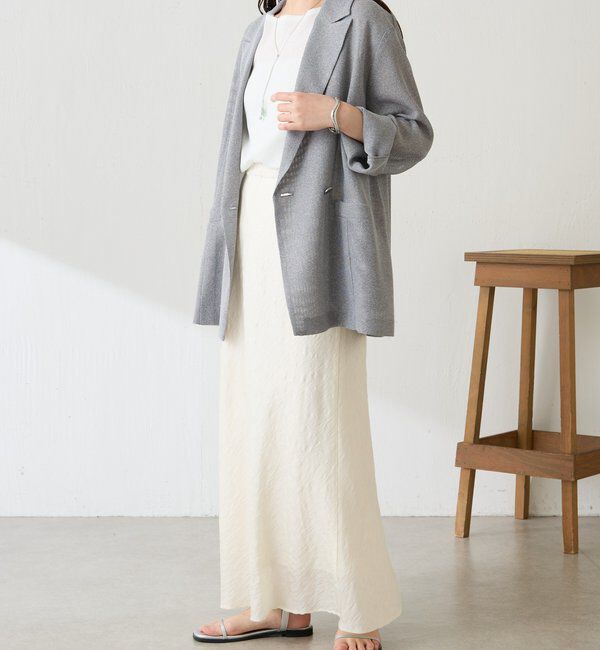  「【上品見え】シアージャガードフレアスカート」|スカート|