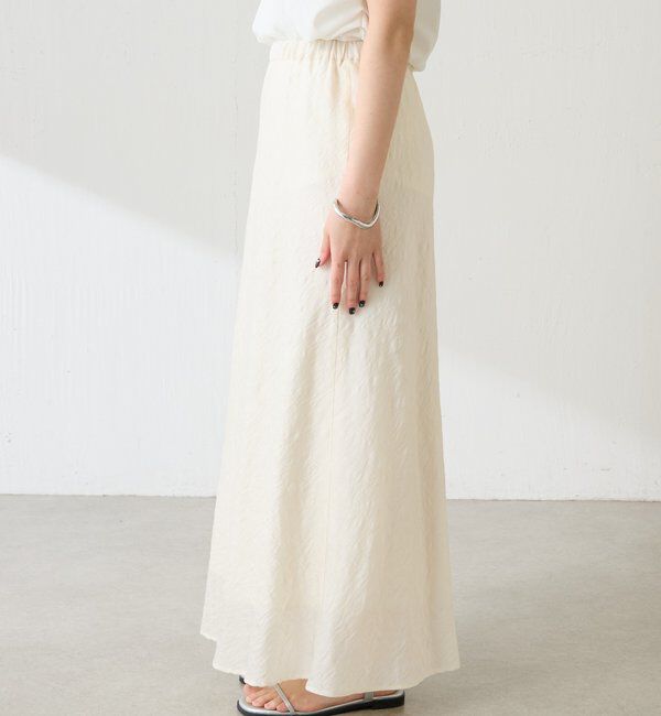  「【上品見え】シアージャガードフレアスカート」|スカート|