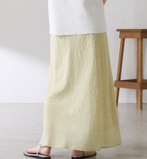  「【上品見え】シアージャガードフレアスカート」|スカート|