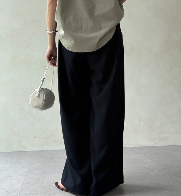  「【累計販売数3万枚突破/21色4サイズ展開！】タックワイドパンツ」|チノ|