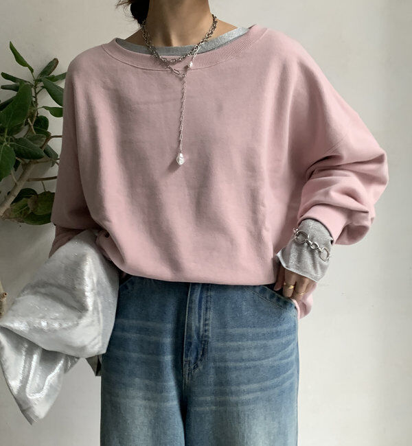  「【新色追加/毎年大人気！】裏毛スウェット」|Tシャツ・カットソー|ピンク