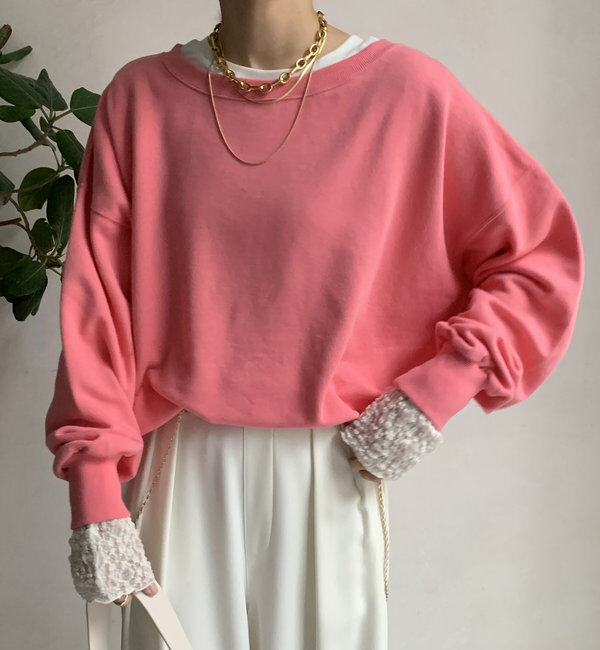  「【新色追加/毎年大人気！】裏毛スウェット」|Tシャツ・カットソー|ピンクその他1
