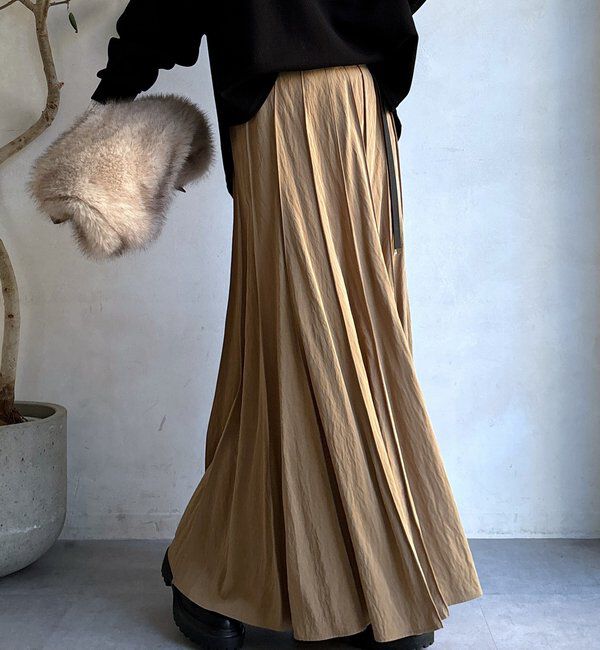  「パネルプリーツスカート」|スカート|