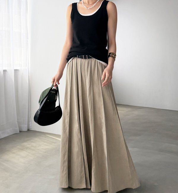  「パネルプリーツスカート」|スカート|