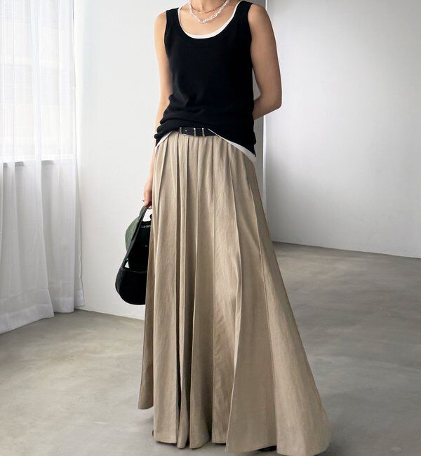  「パネルプリーツスカート」|スカート|