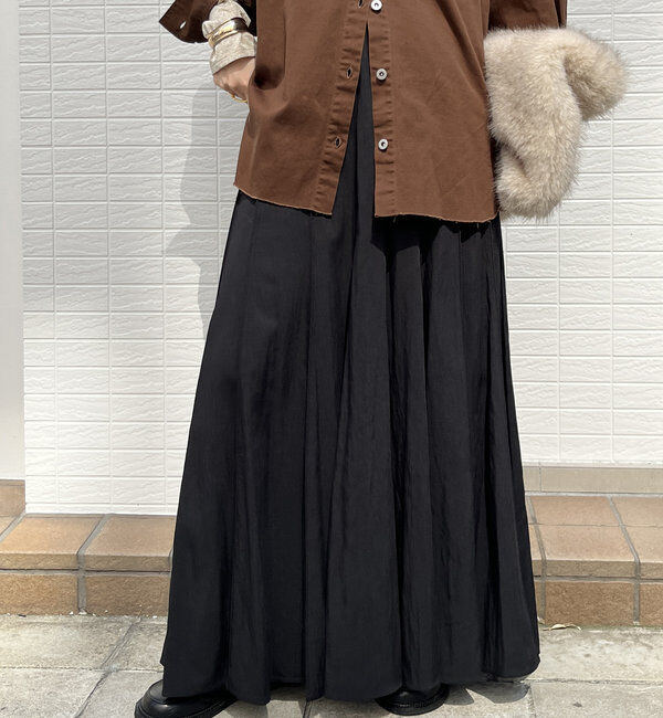  「パネルプリーツスカート」|スカート|