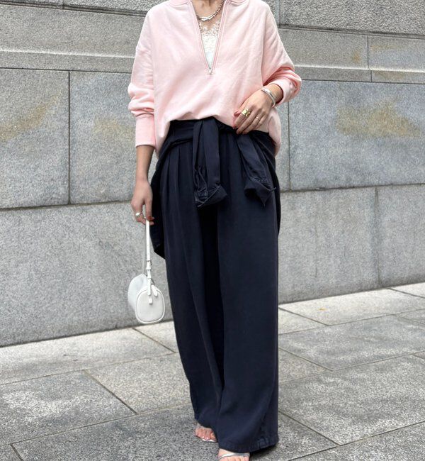  「【新色追加】【インフルエンサー OKOCHI企画】ハーフジップスウェット」|Tシャツ・カットソー|