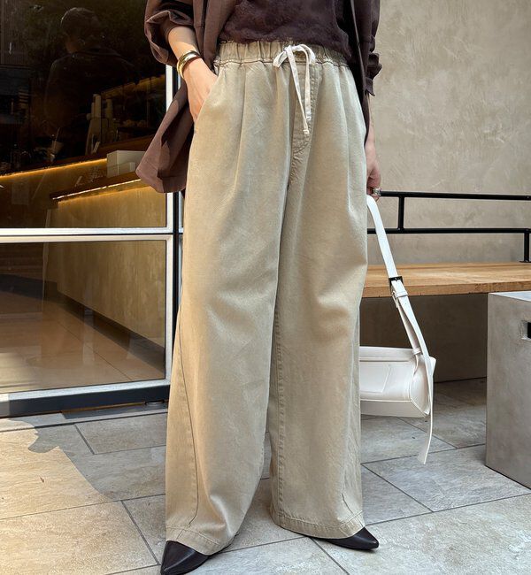  「デニムワイドイージーパンツ」|デニム|