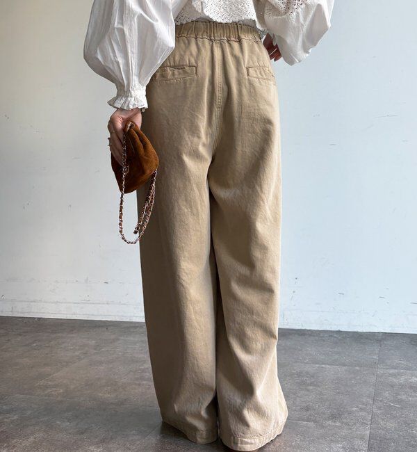  「デニムワイドイージーパンツ」|デニム|