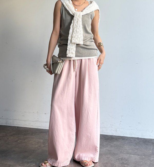  「デニムワイドイージーパンツ」|デニム|